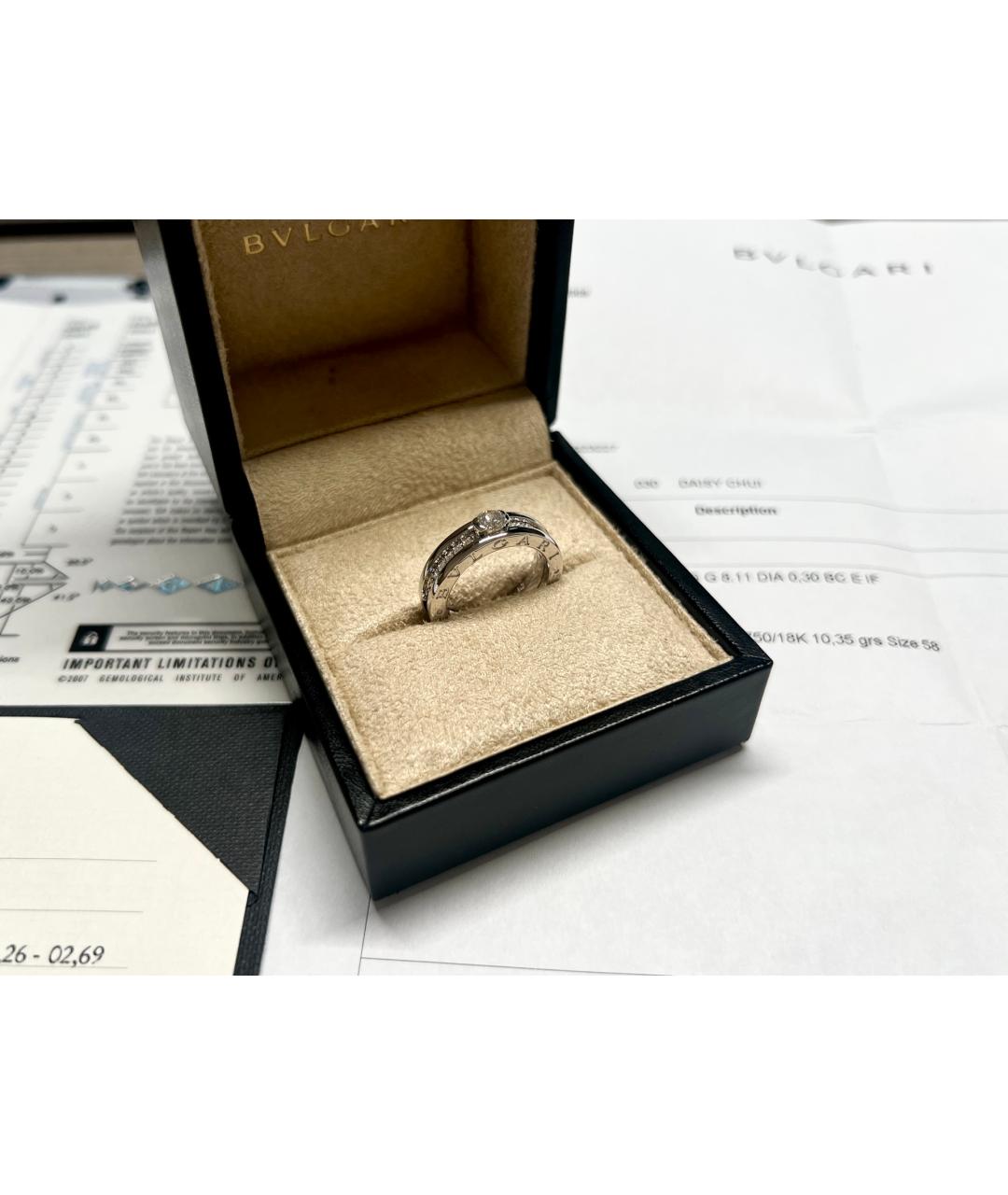 BVLGARI Серебряное кольцо из белого золота, фото 8