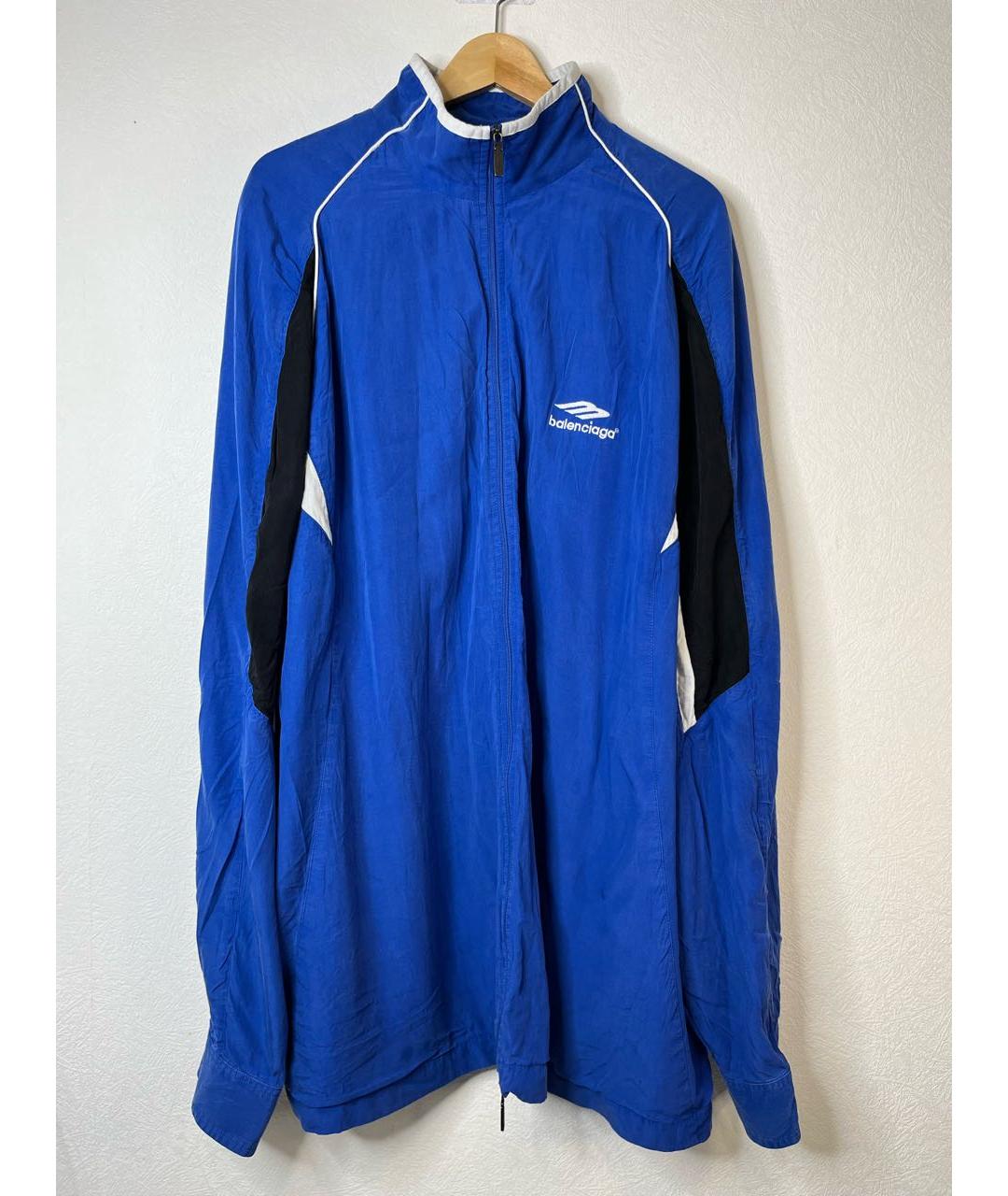 BALENCIAGA Синяя полиамидовая куртка, фото 9
