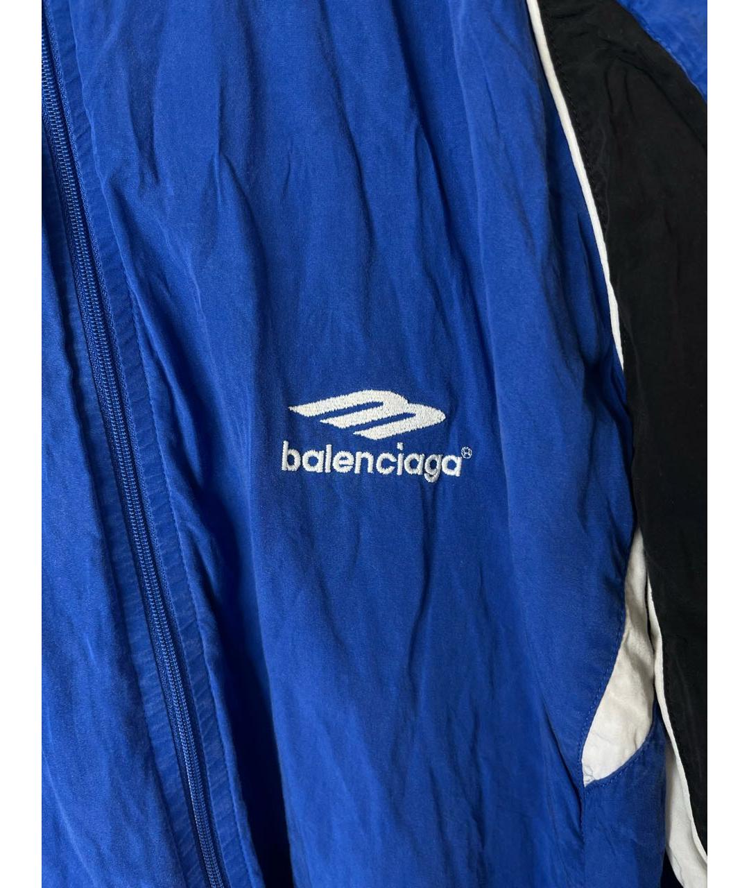 BALENCIAGA Синяя полиамидовая куртка, фото 3