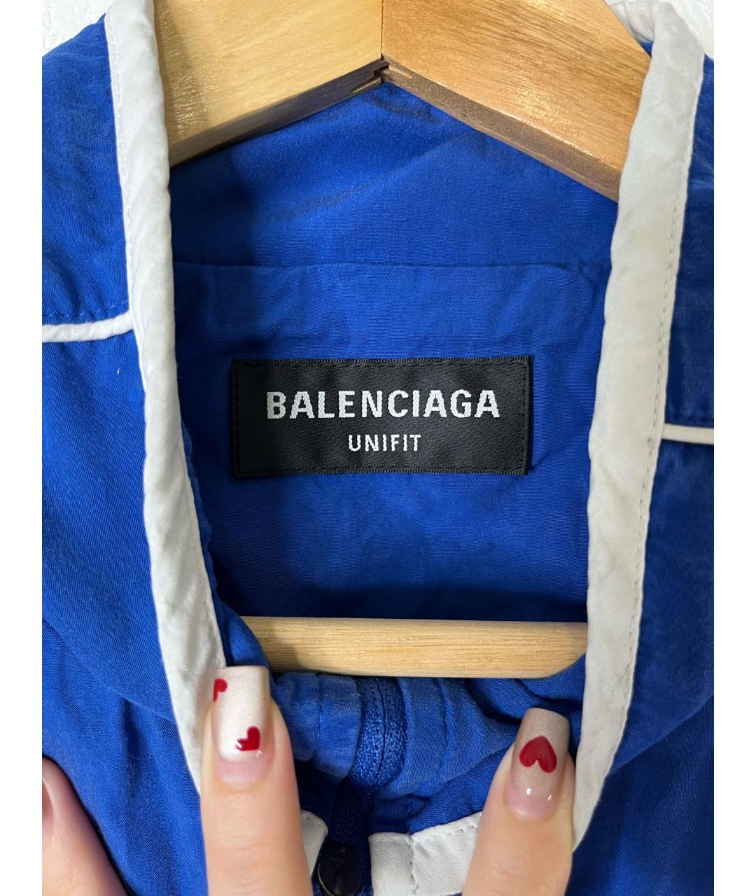 BALENCIAGA Синяя полиамидовая куртка, фото 7