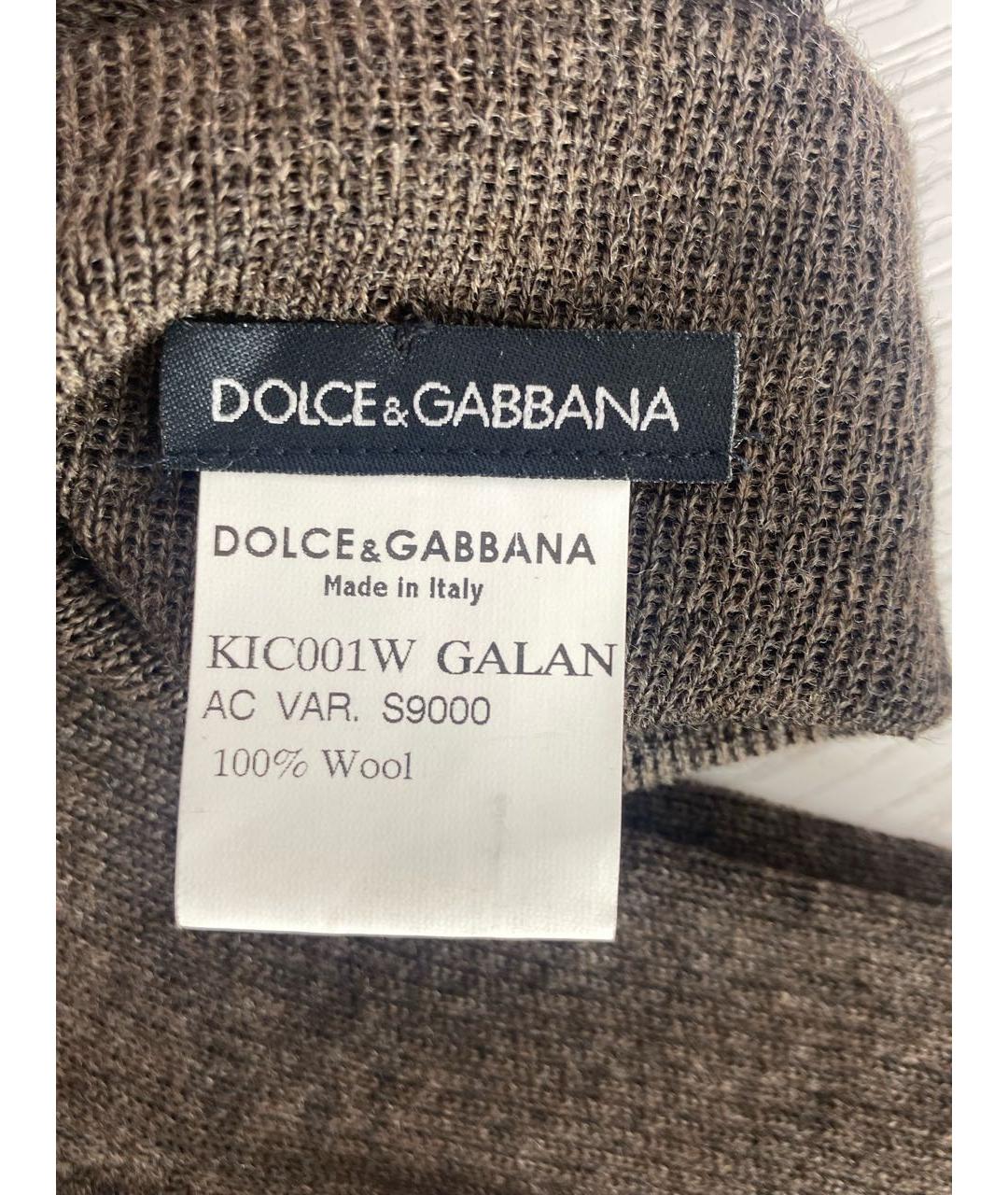 DOLCE&GABBANA Коричневые носки, чулки и колготы, фото 4