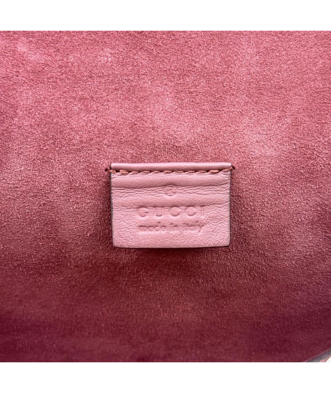 GUCCI Бежевая кожаная сумка через плечо, фото 7
