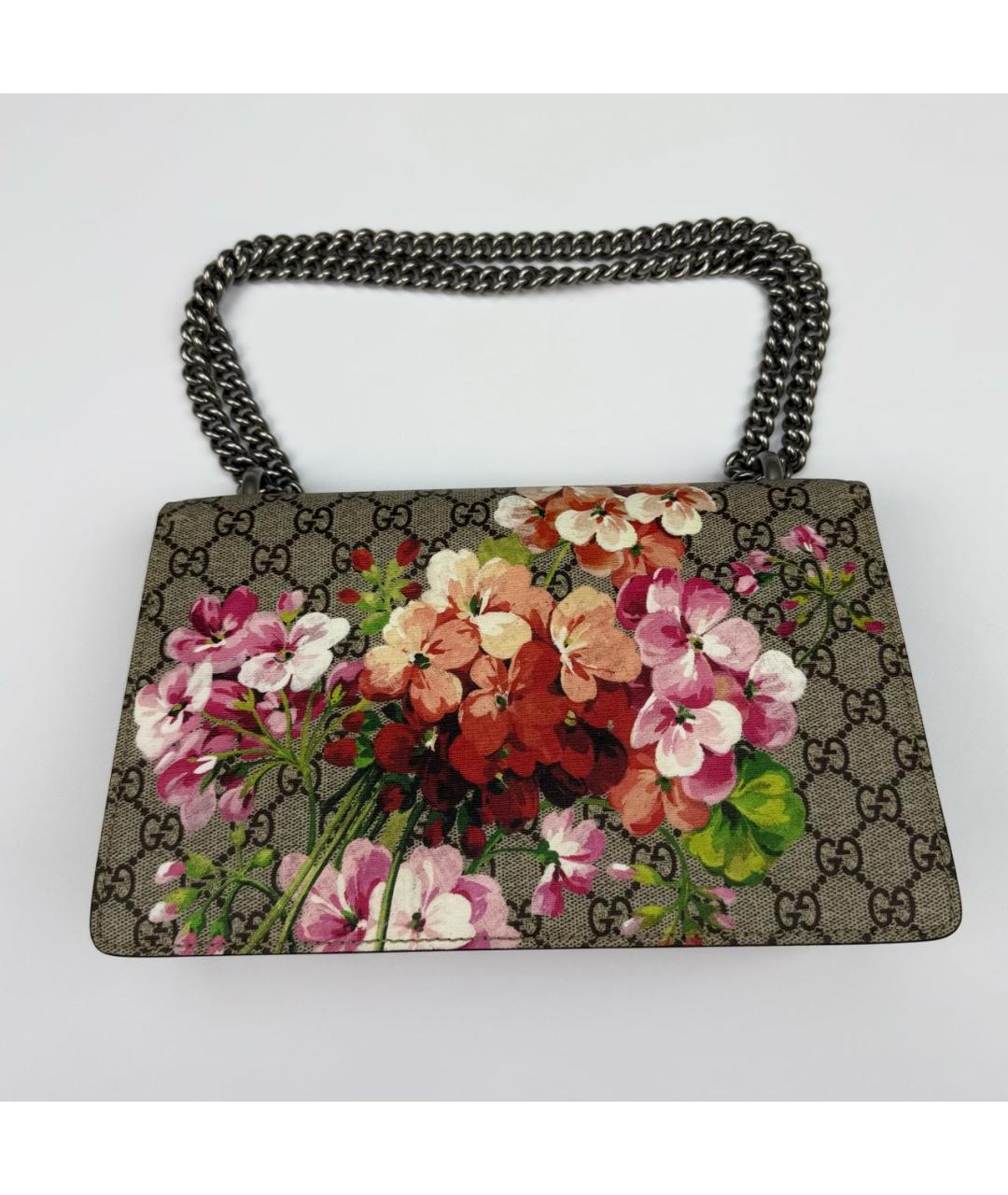GUCCI Бежевая кожаная сумка через плечо, фото 2