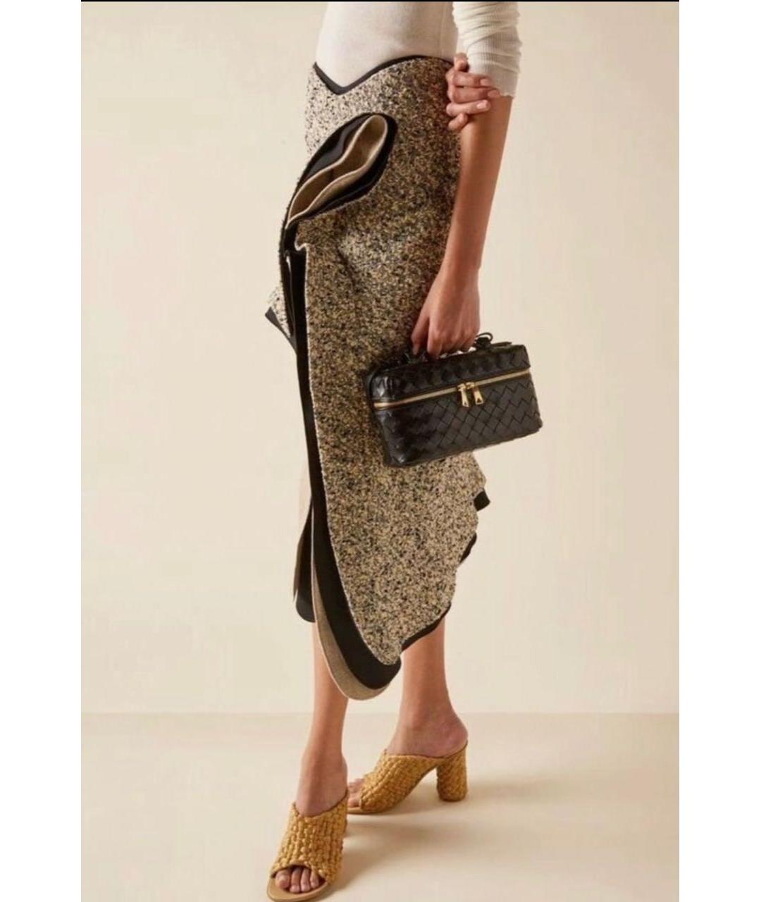 BOTTEGA VENETA Черная кожаная сумка через плечо, фото 7