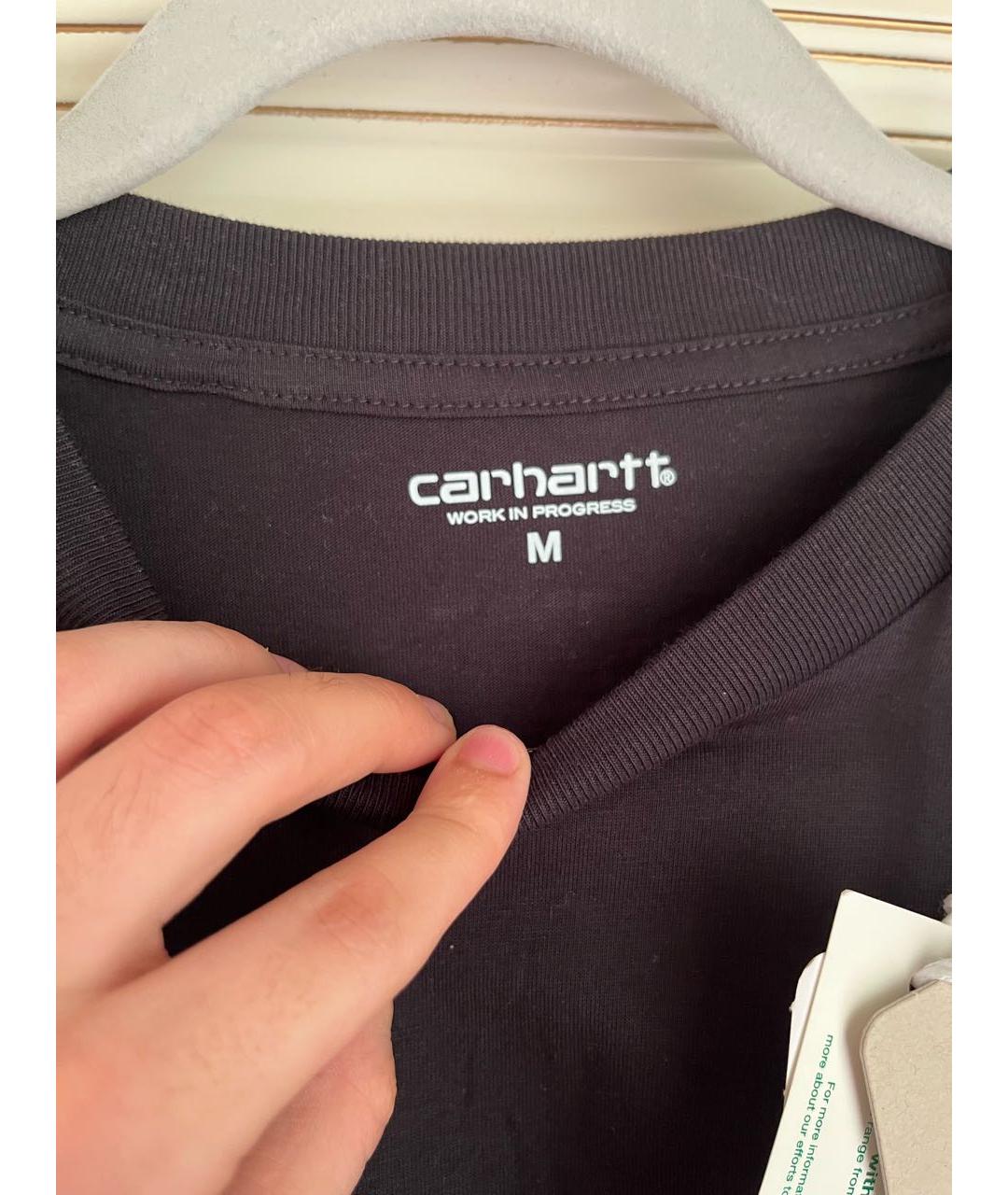 CARHARTT Черная хлопковая футболка, фото 3