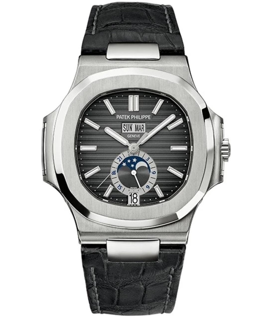 PATEK PHILIPPE Черные металлические часы, фото 6