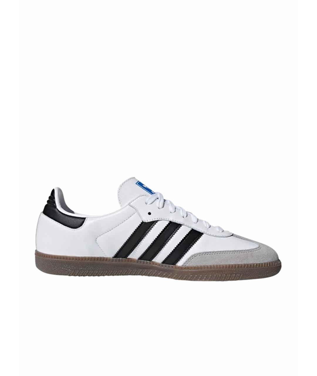 ADIDAS Белые кожаные кеды, фото 1