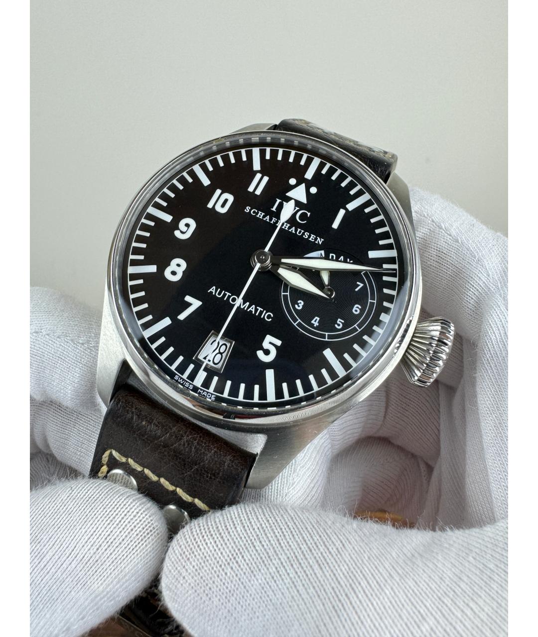 IWC Schaffhausen Черные металлические часы, фото 2