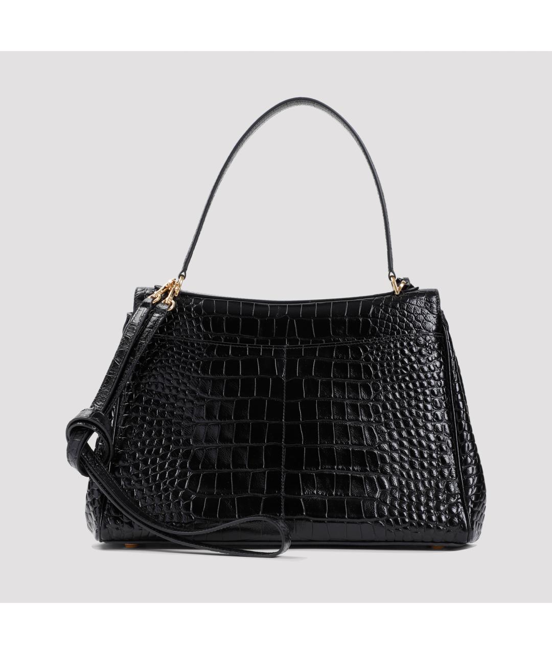 BALENCIAGA Черная кожаная сумка с короткими ручками, фото 3