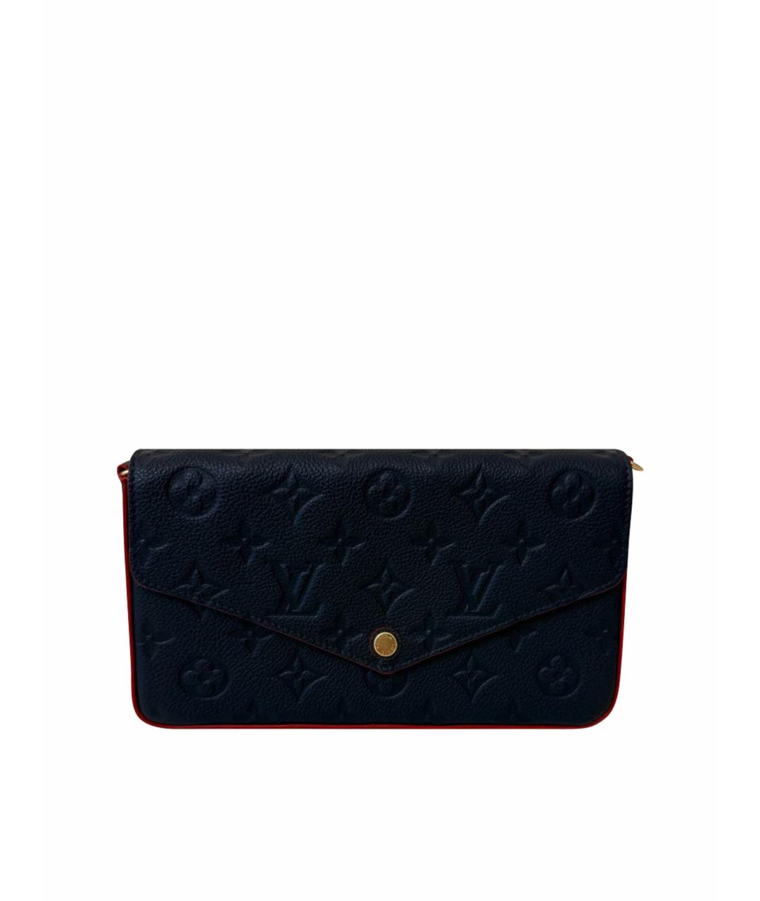 LOUIS VUITTON Синяя кожаная сумка через плечо, фото 1
