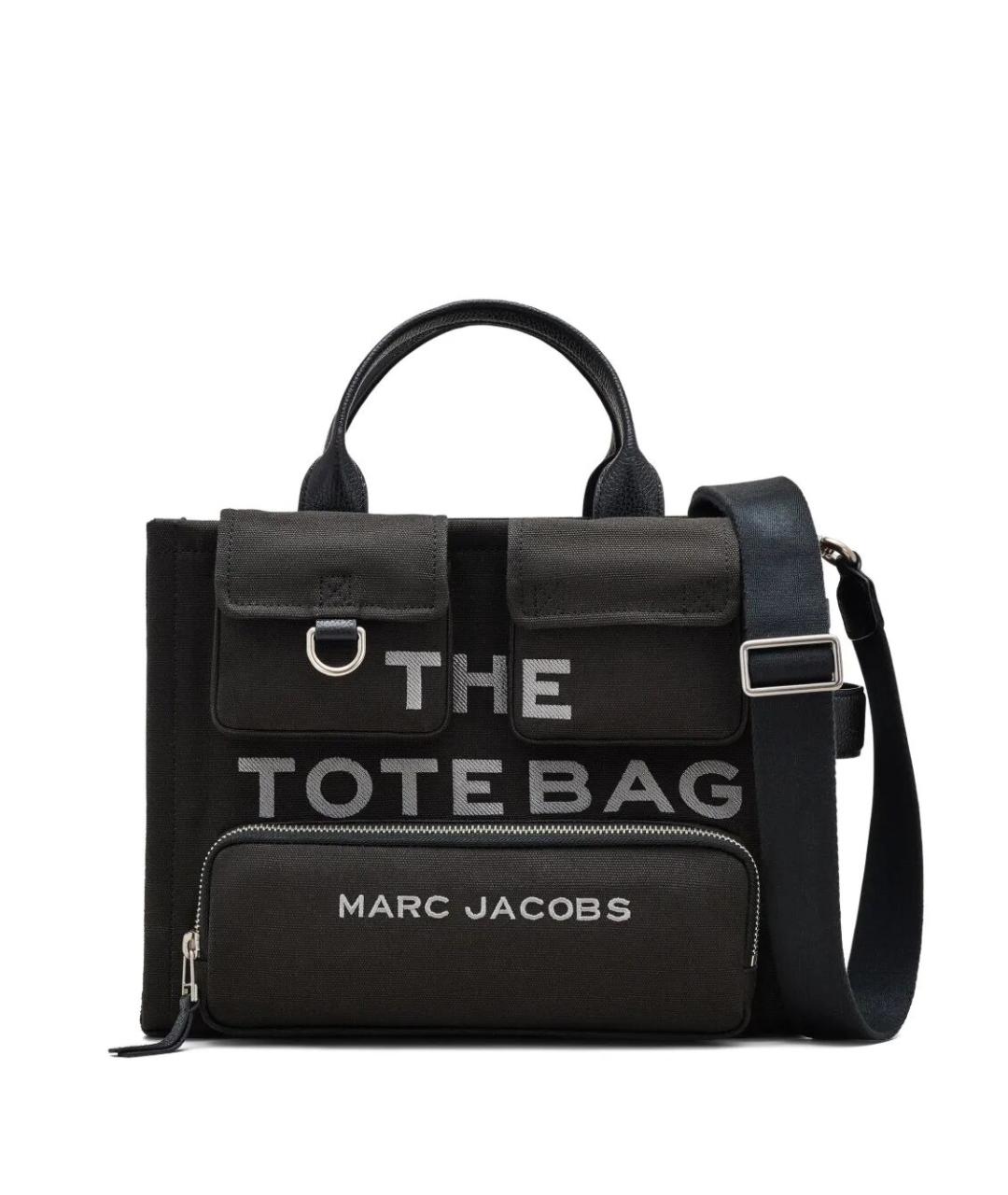 MARC JACOBS Черная тканевая сумка тоут, фото 1