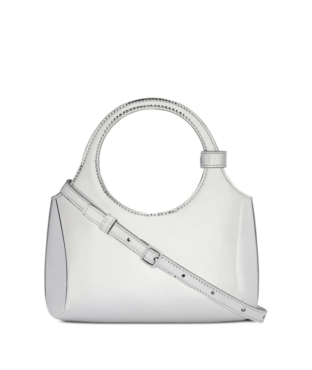 COURREGES Серебряная синтетическая сумка через плечо, фото 3