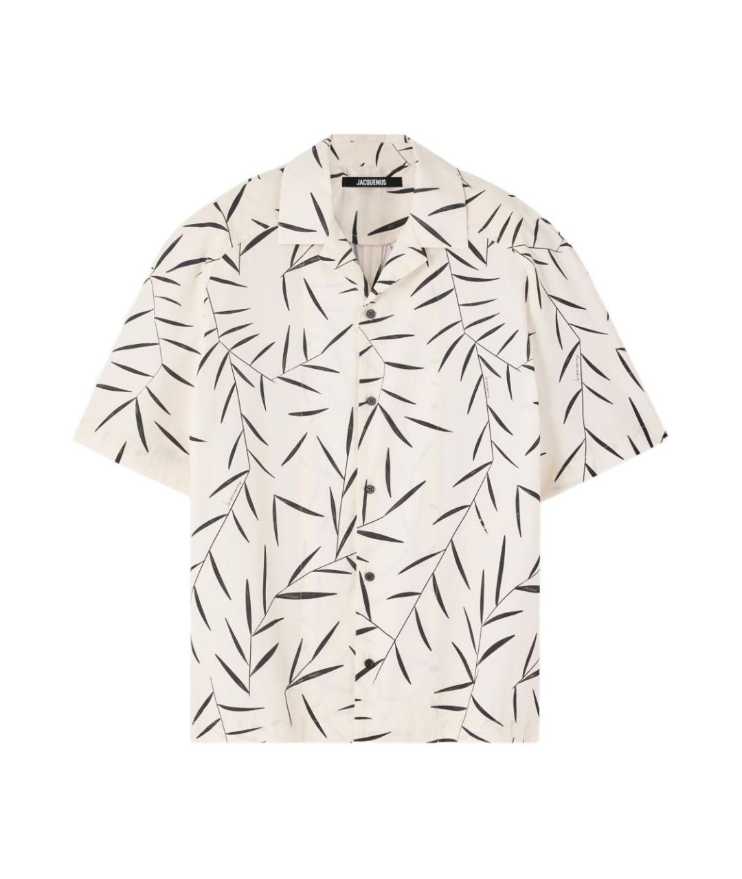 JACQUEMUS Бежевая хлопковая кэжуал рубашка, фото 1