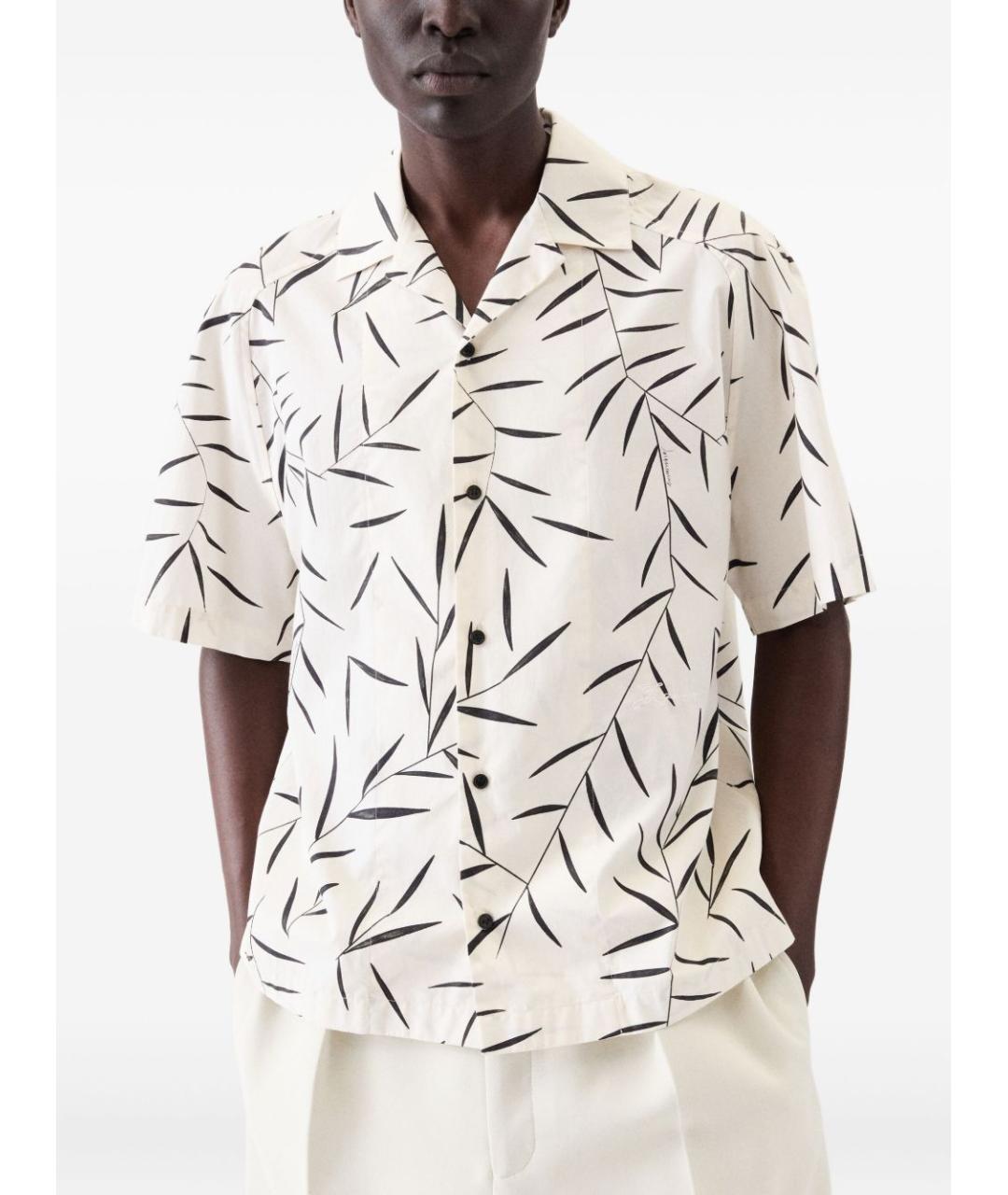 JACQUEMUS Бежевая хлопковая кэжуал рубашка, фото 2