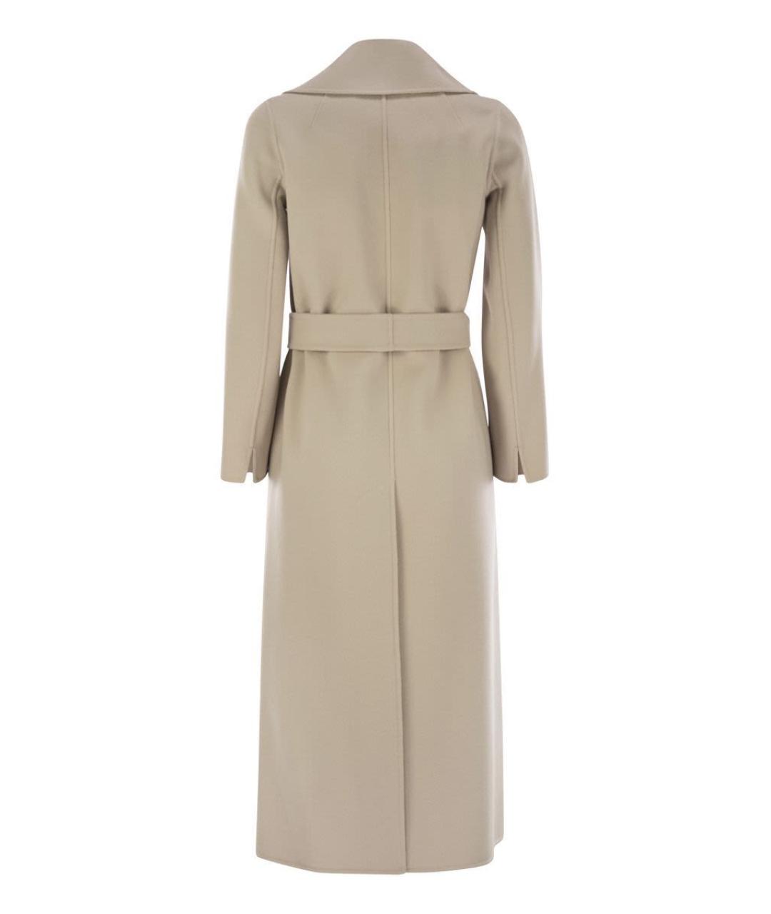 'S MAX MARA Бежевое шерстяное пальто, фото 2