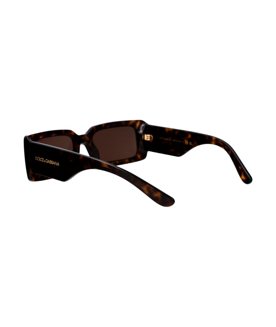DOLCE&GABBANA Коричневые солнцезащитные очки, фото 4