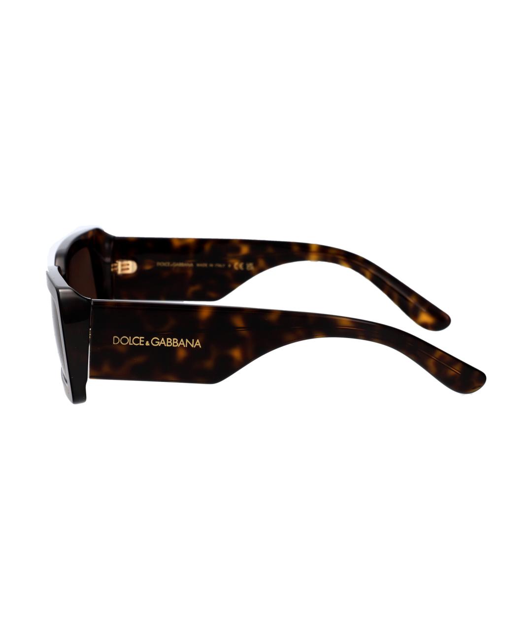 DOLCE&GABBANA Коричневые солнцезащитные очки, фото 3
