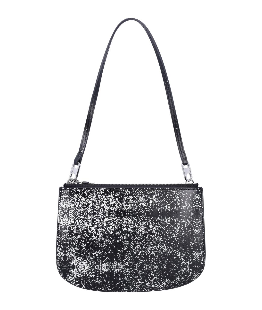 DIESEL Черная кожаная сумка через плечо, фото 4