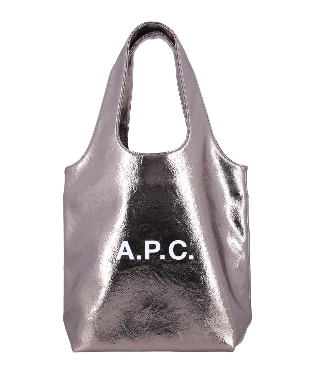A.P.C. Серебряная синтетическая сумка на плечо, фото 1