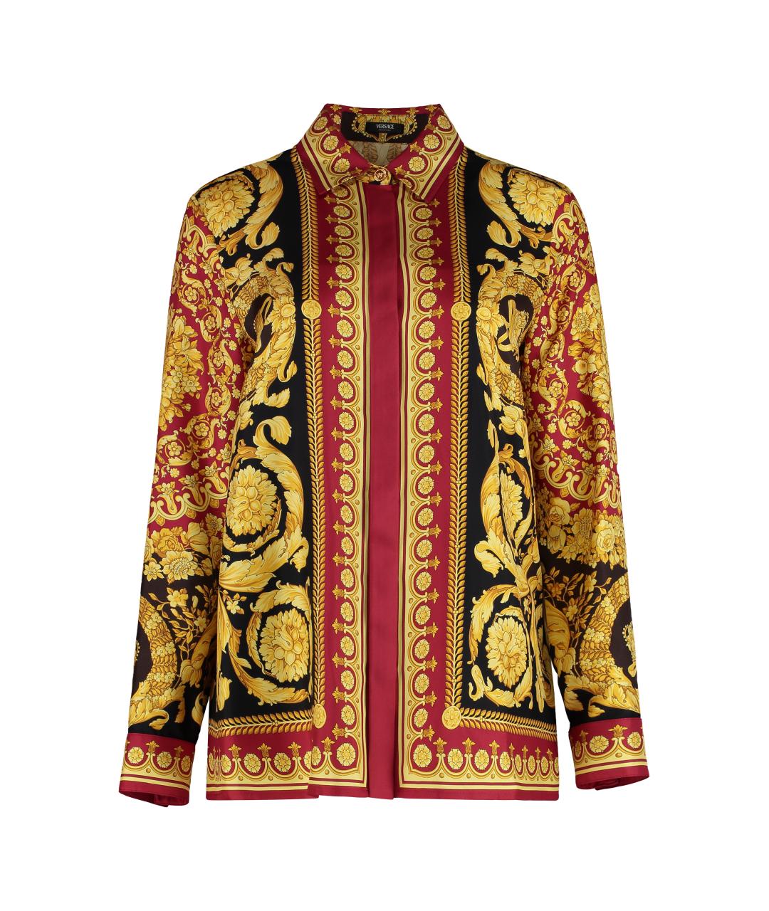 VERSACE Мульти шелковая рубашка, фото 1