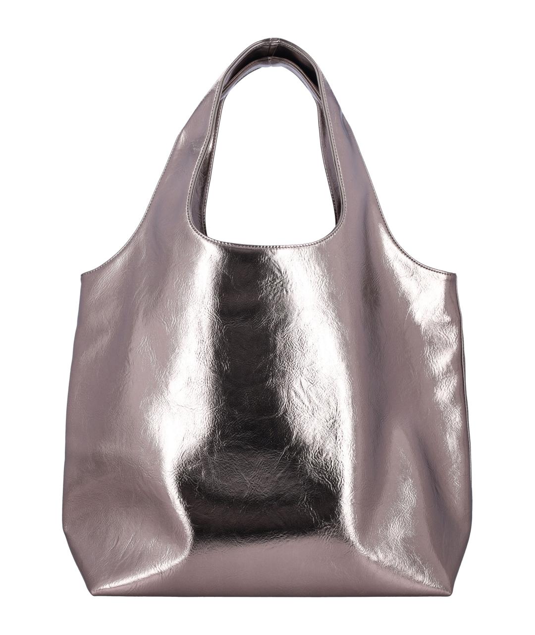 A.P.C. Серебряная сумка тоут из искусственной кожи, фото 4