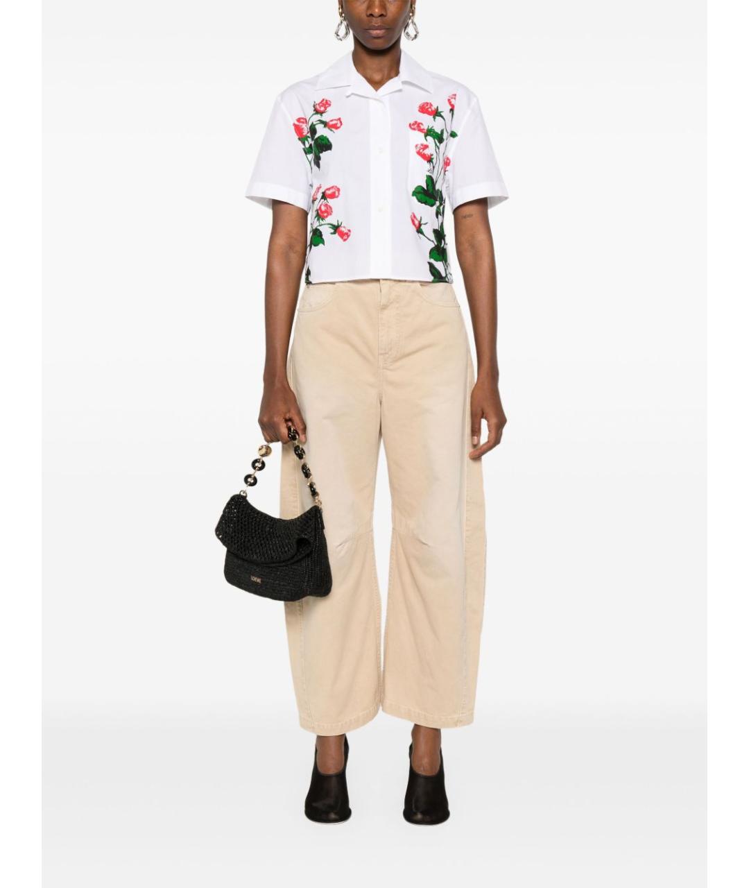 LOEWE Белая хлопковая рубашка, фото 2