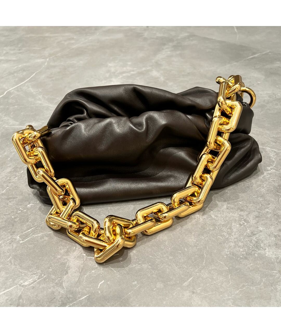 BOTTEGA VENETA Коричневая кожаная сумка тоут, фото 7
