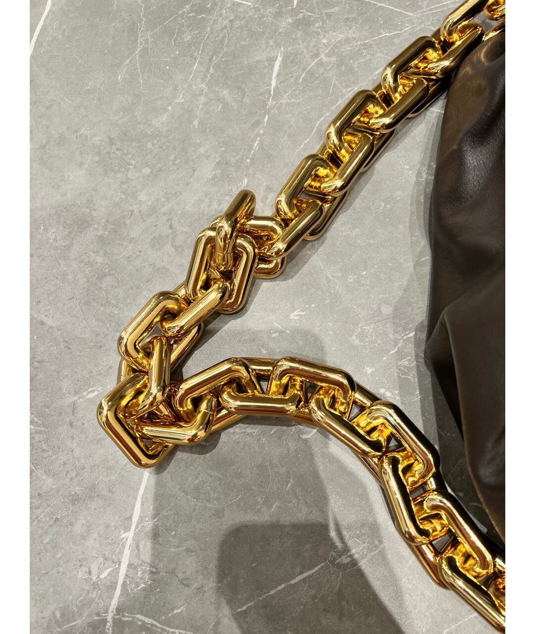 BOTTEGA VENETA Коричневая кожаная сумка тоут, фото 5
