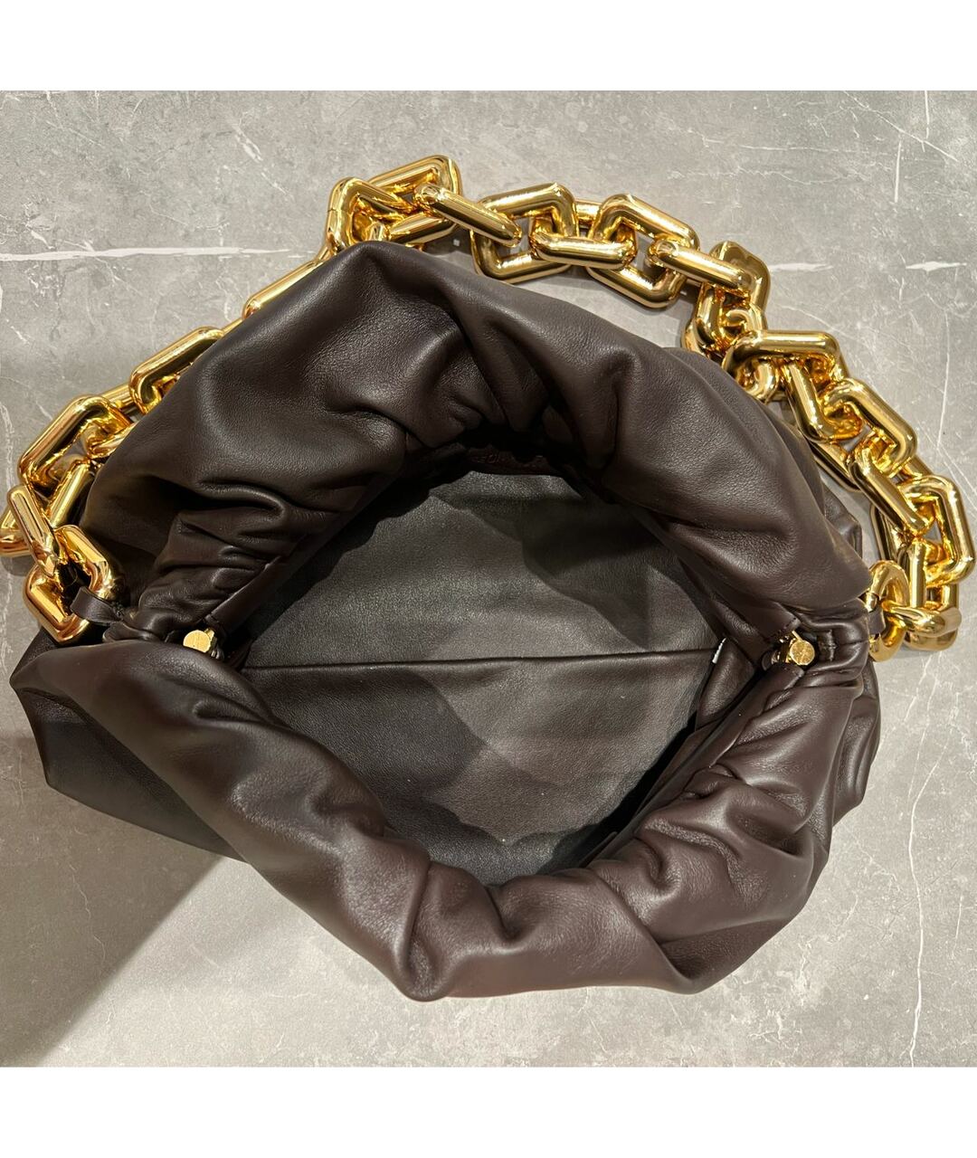 BOTTEGA VENETA Коричневая кожаная сумка тоут, фото 4