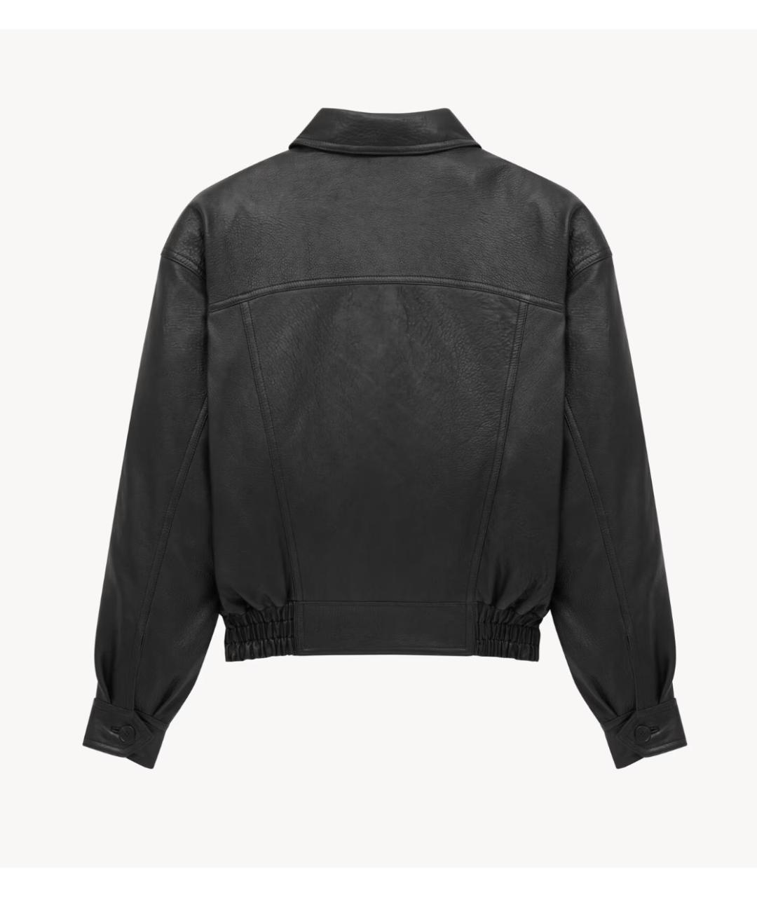SAINT LAURENT Черная кожаная куртка, фото 7