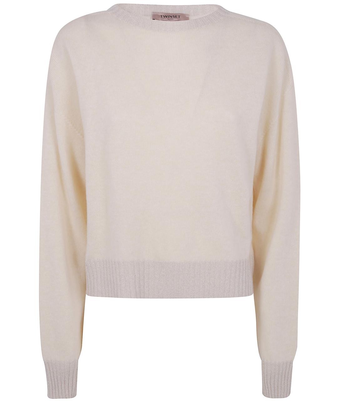 TWIN-SET Белый джемпер / свитер, фото 1