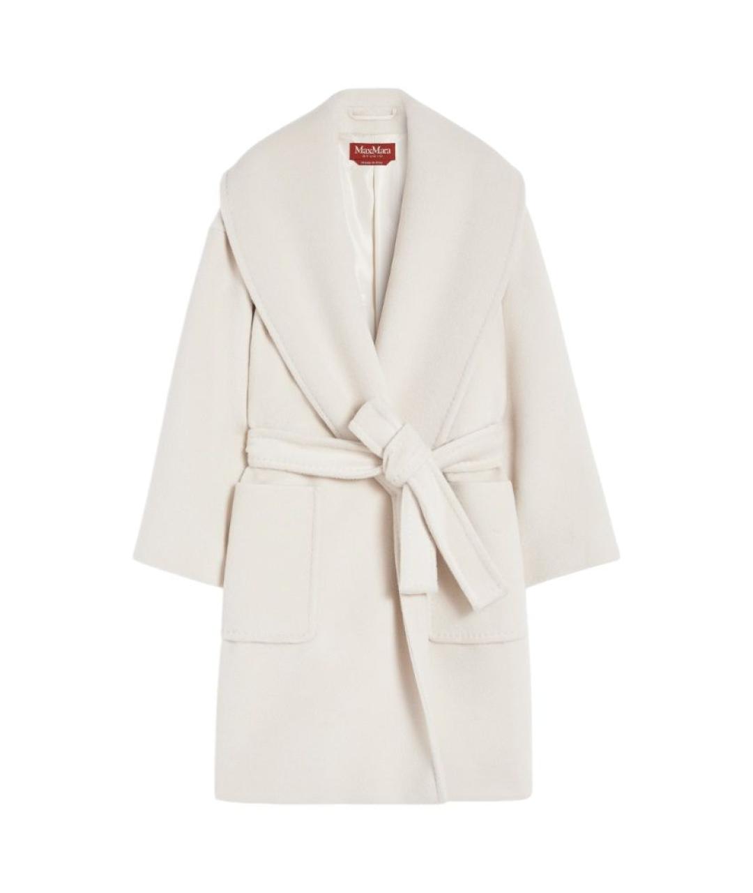 MAX MARA STUDIO Бежевое шерстяное пальто, фото 1