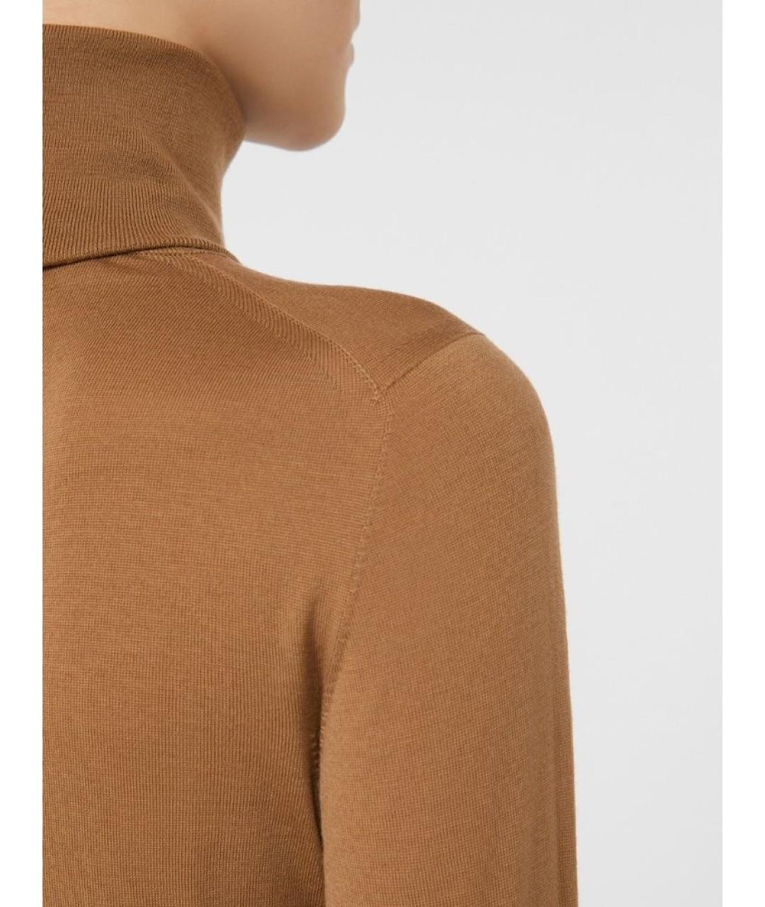 MAX MARA Бежевый шерстяной джемпер / свитер, фото 4