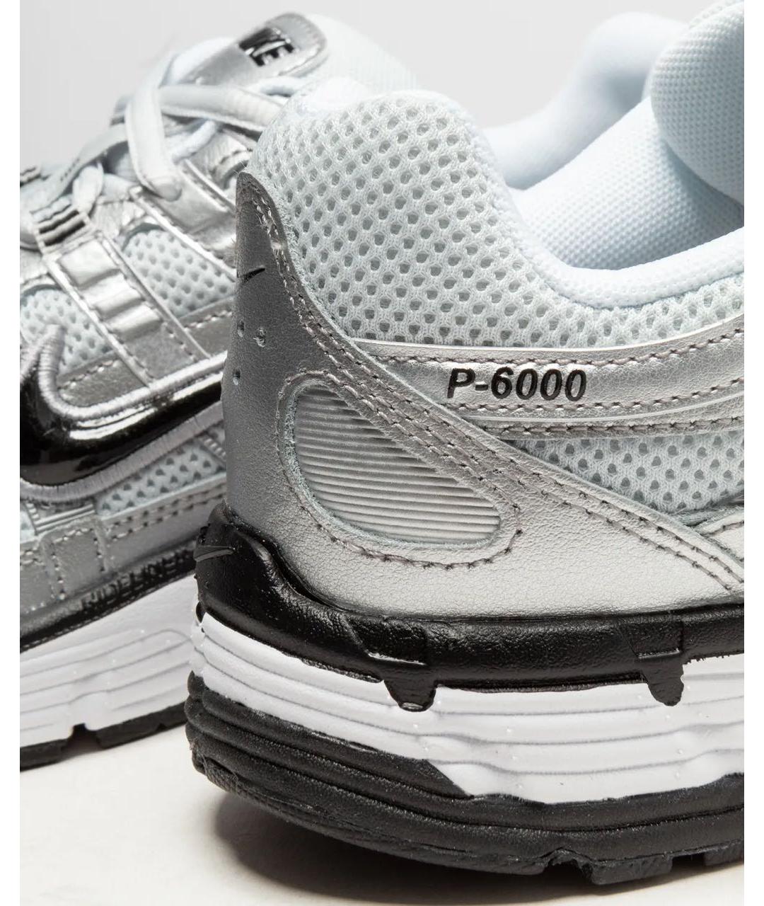 NIKE Серые кожаные кроссовки, фото 6