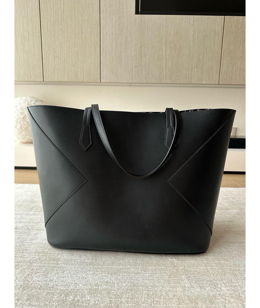 GIVENCHY Черная кожаная сумка тоут, фото 2