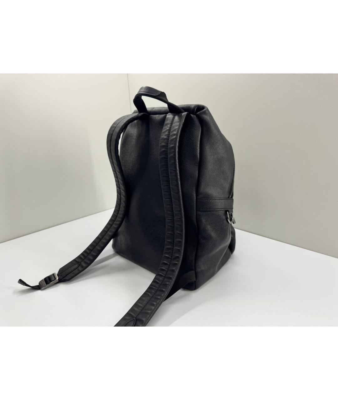LOUIS VUITTON Черный кожаный рюкзак, фото 8