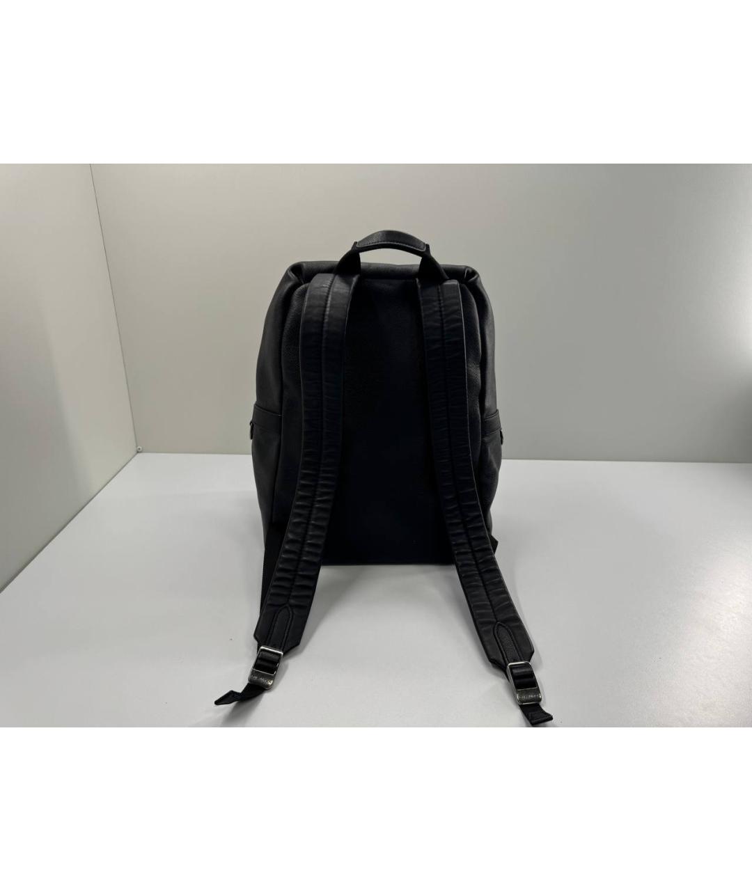 LOUIS VUITTON Черный кожаный рюкзак, фото 6
