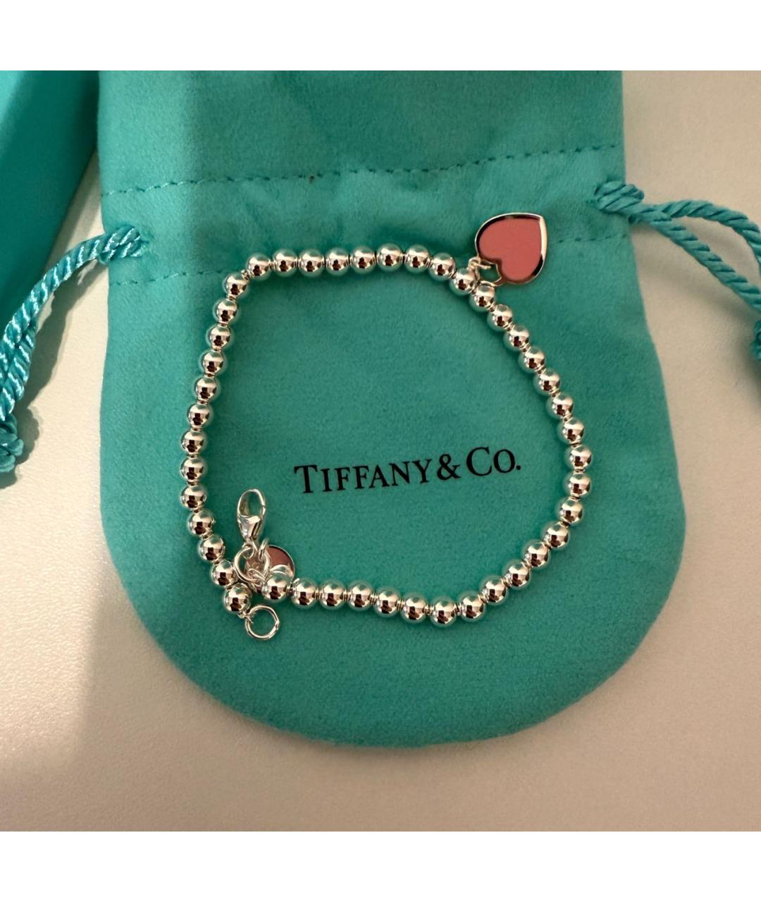 TIFFANY&CO Серебрянный серебряный браслет, фото 4