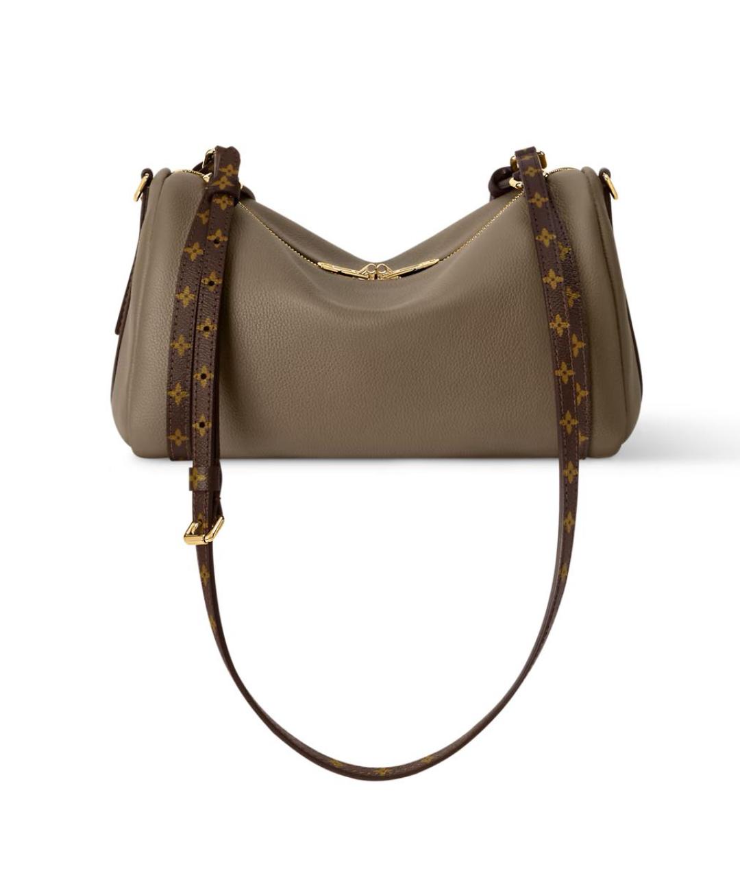 LOUIS VUITTON Коричневая кожаная сумка через плечо, фото 3
