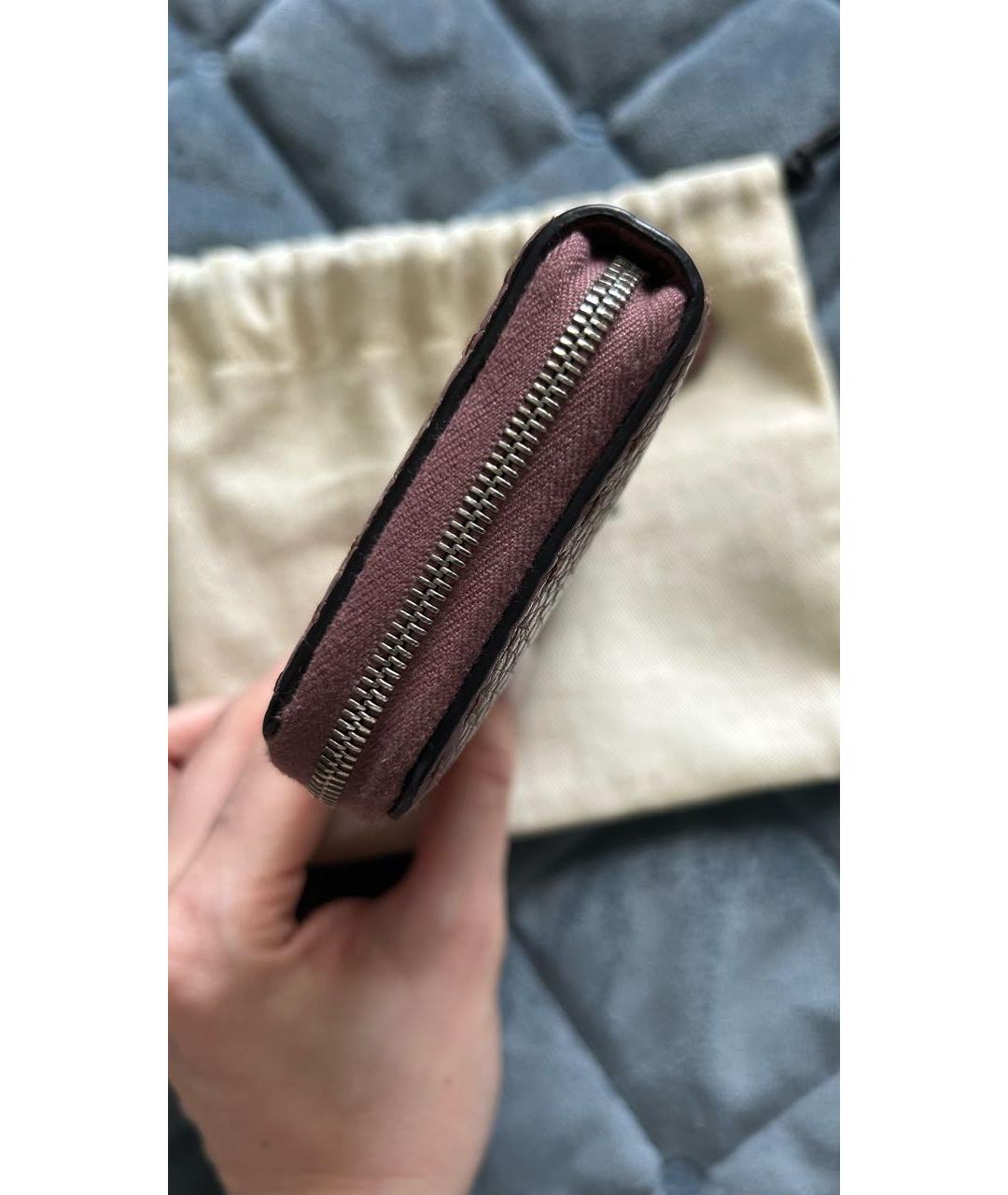 FENDI Розовый кожаный кошелек, фото 7
