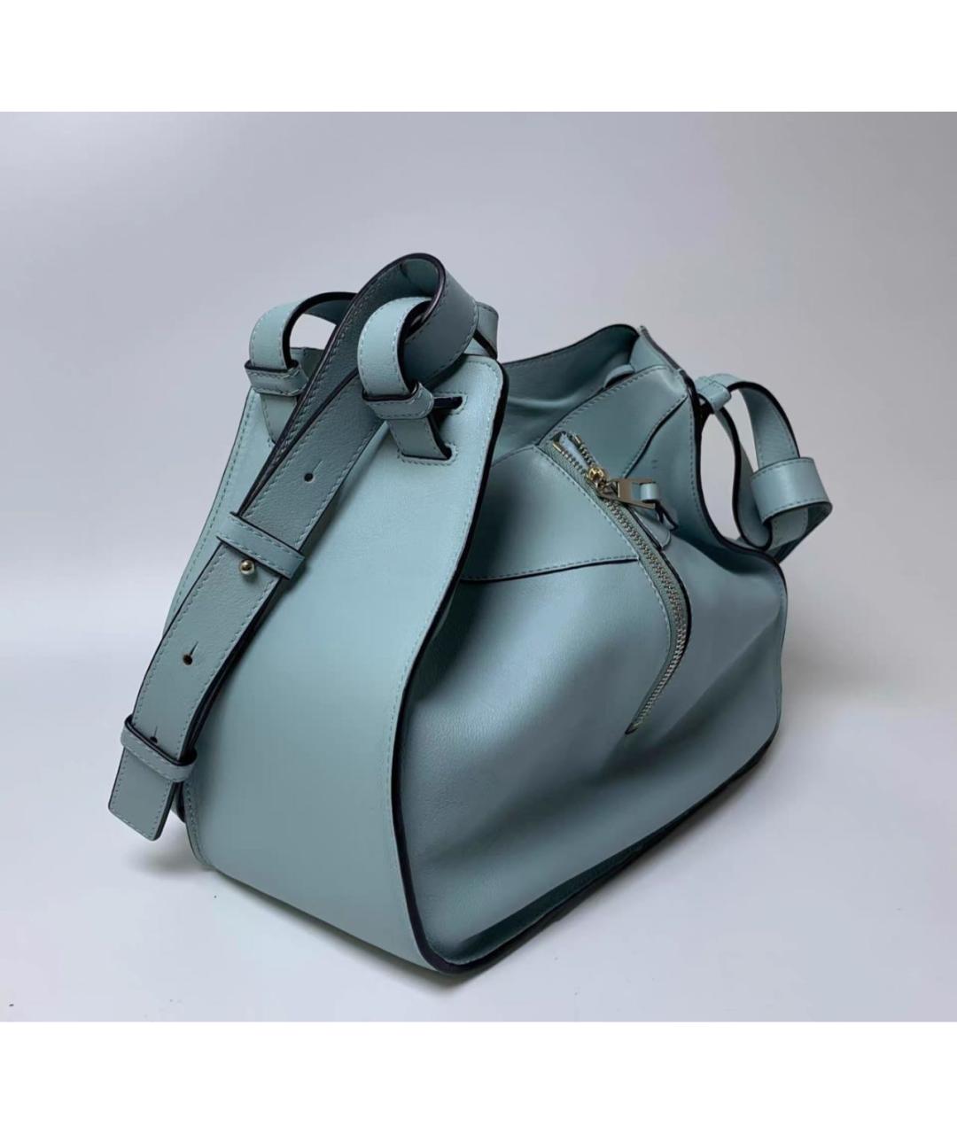 LOEWE Голубая кожаная сумка через плечо, фото 3