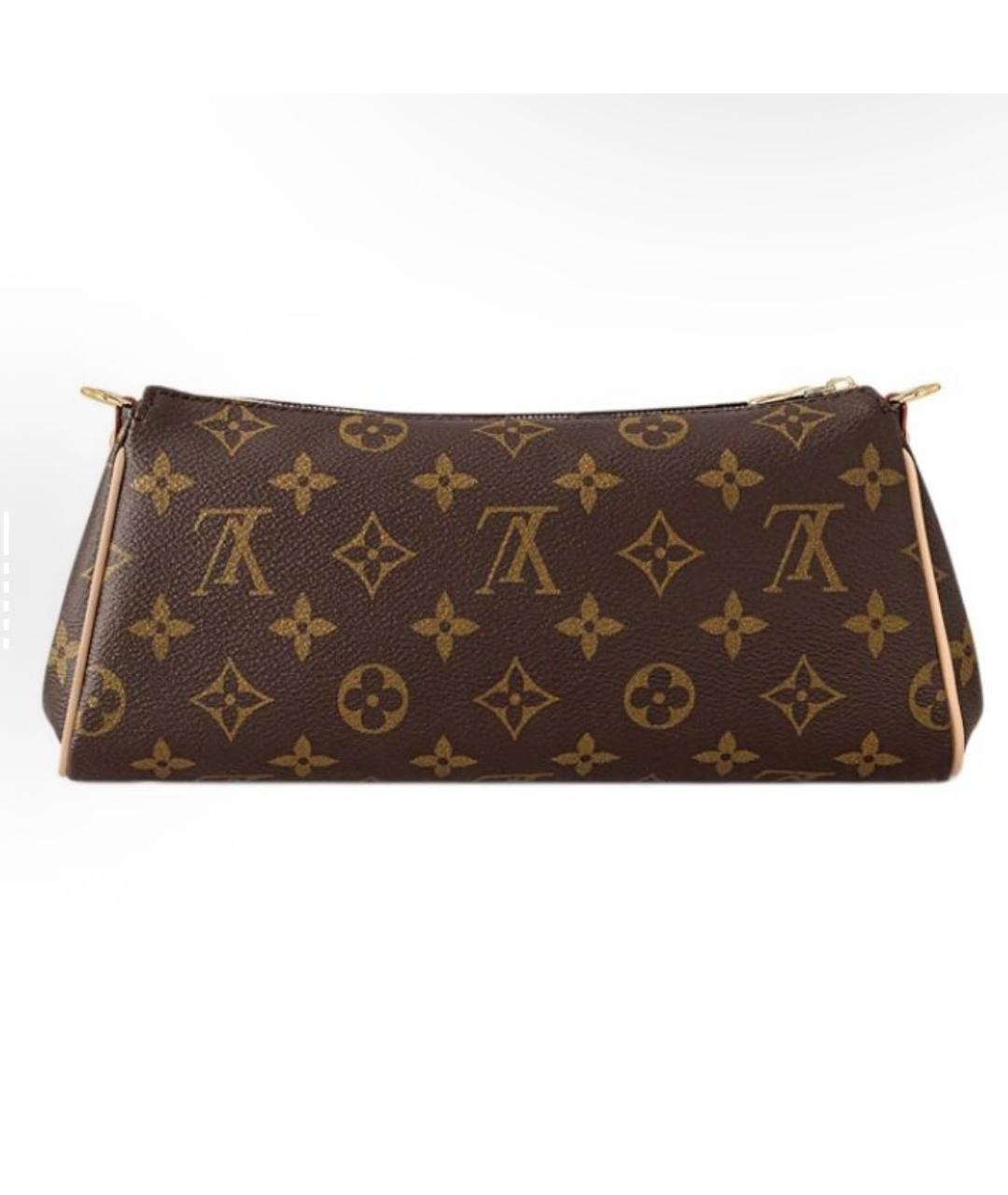 LOUIS VUITTON Коричневая кожаная сумка через плечо, фото 3