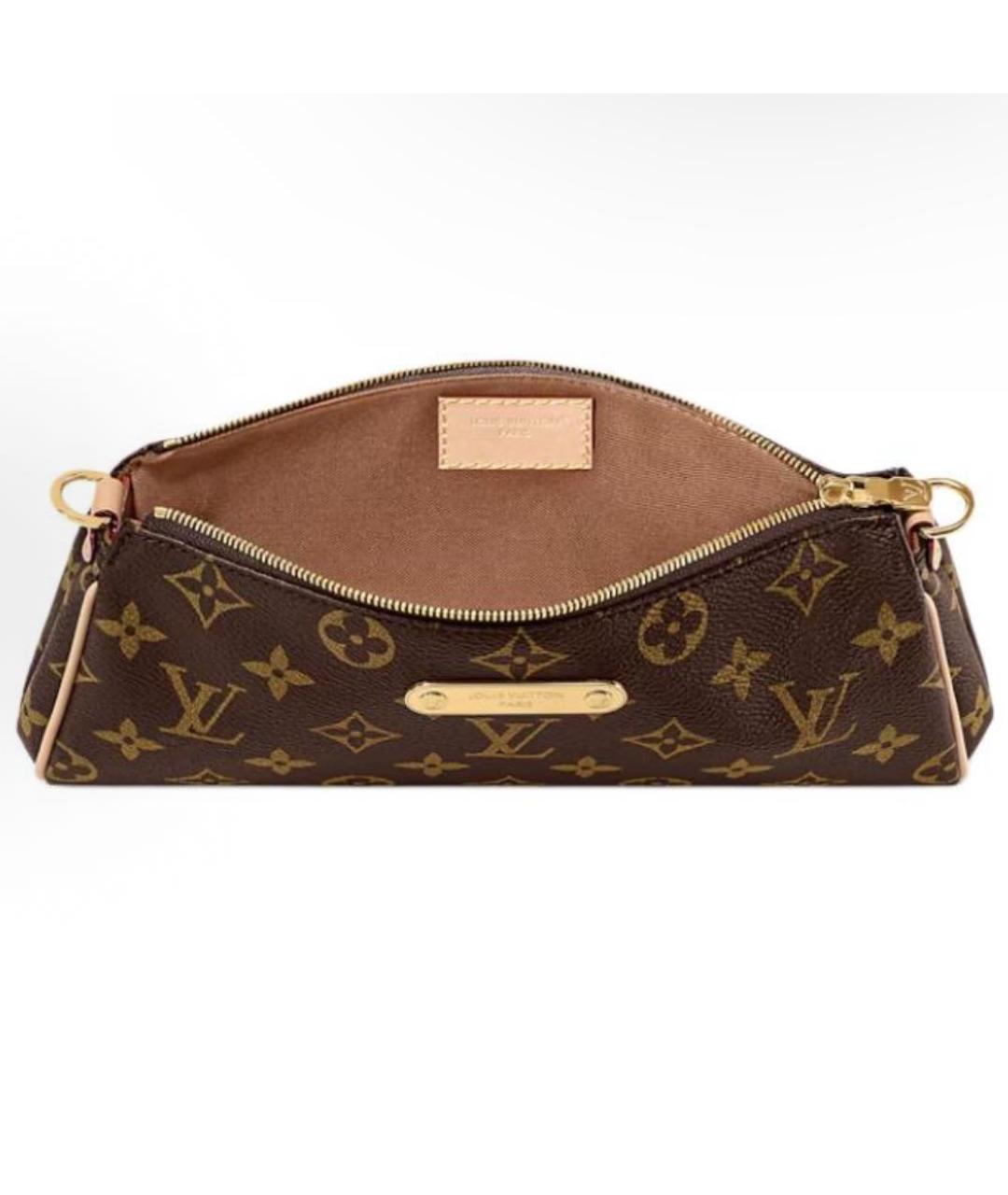 LOUIS VUITTON Коричневая кожаная сумка через плечо, фото 4