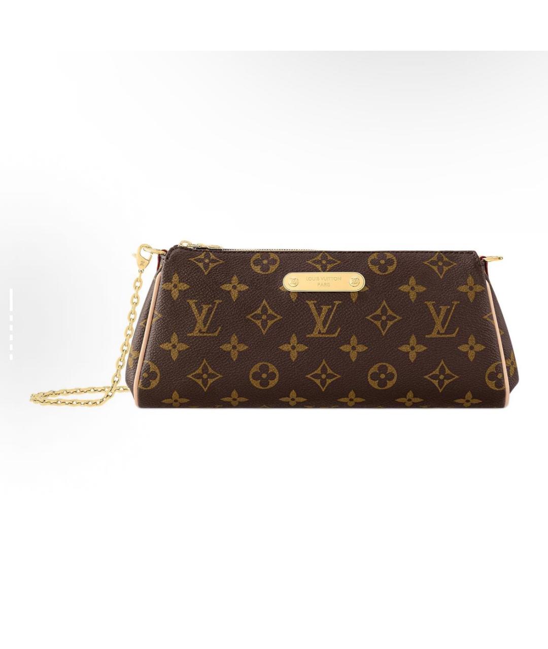 LOUIS VUITTON Коричневая кожаная сумка через плечо, фото 5