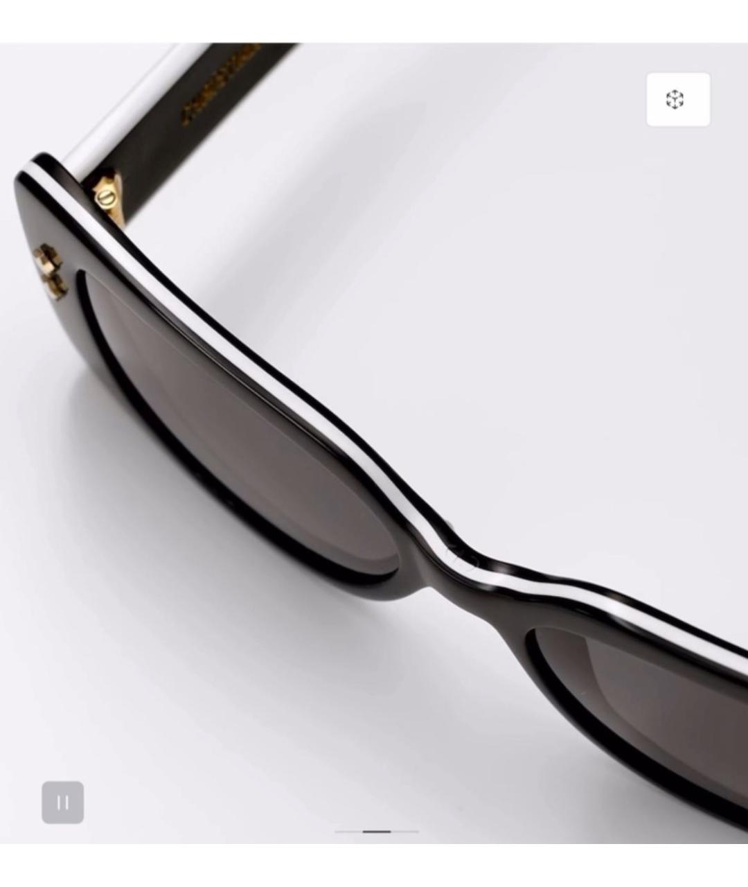 CHRISTIAN DIOR Черные пластиковые солнцезащитные очки, фото 2