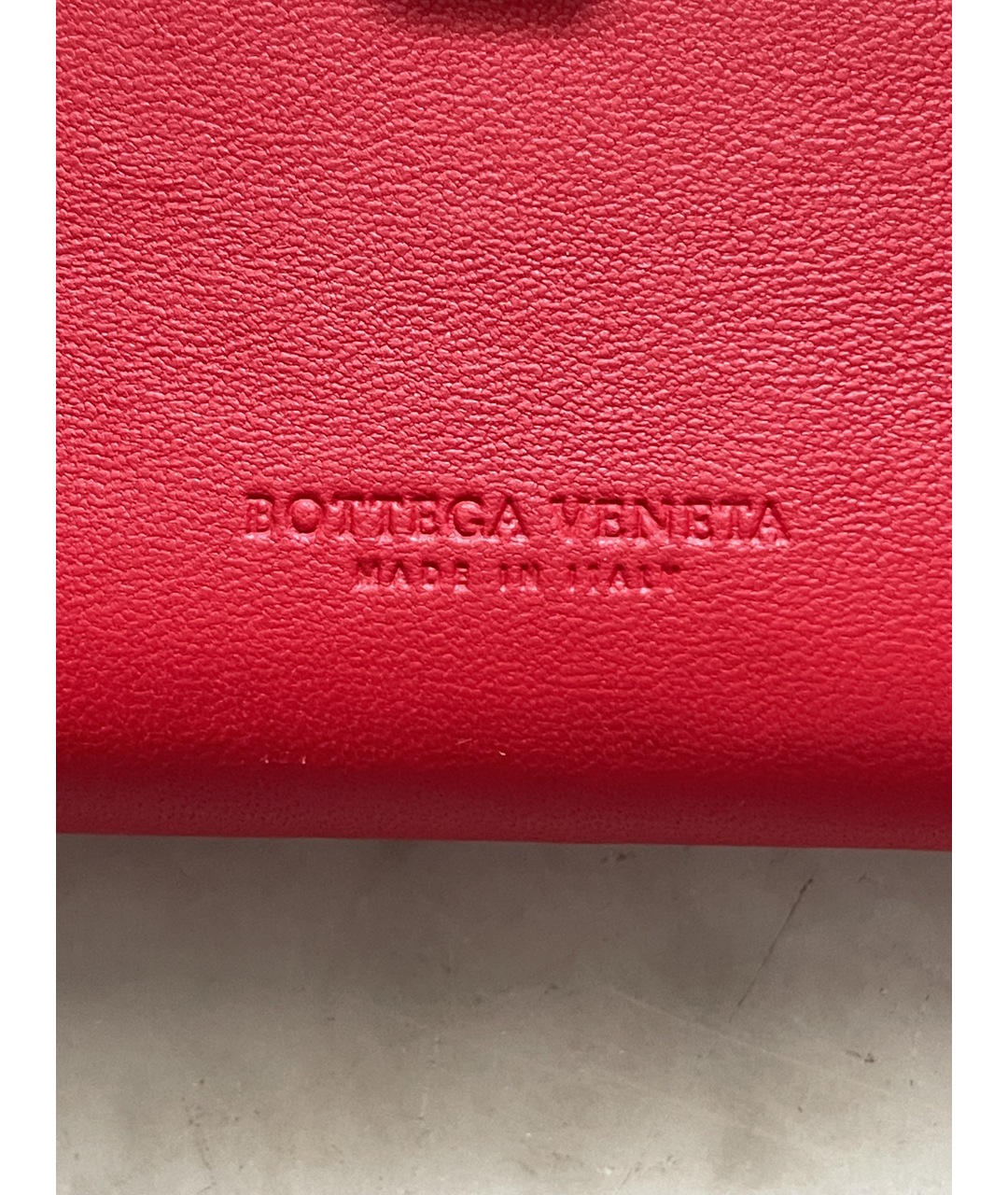 BOTTEGA VENETA Красный кожаный кошелек, фото 4