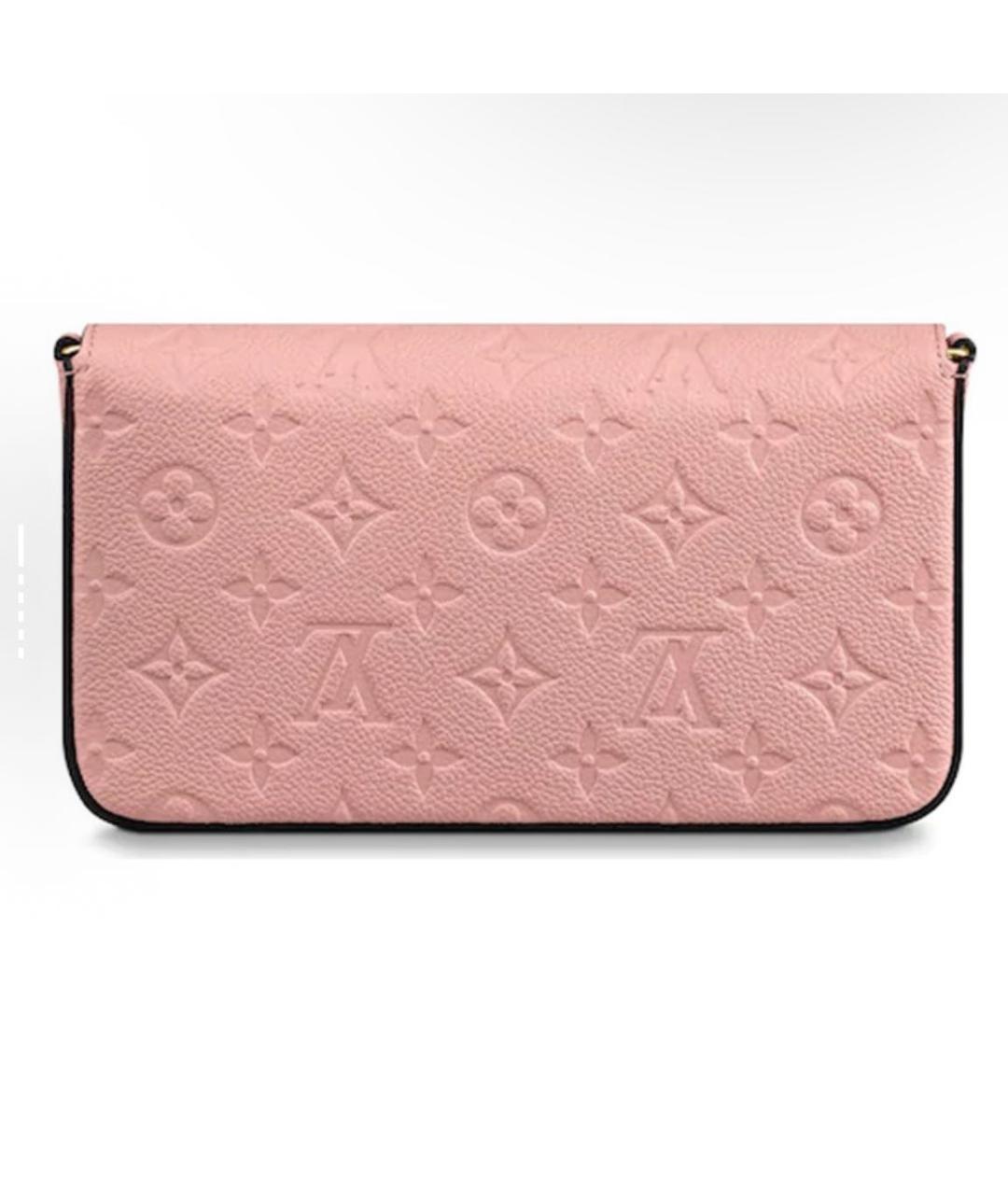 LOUIS VUITTON Розовая кожаная сумка через плечо, фото 2