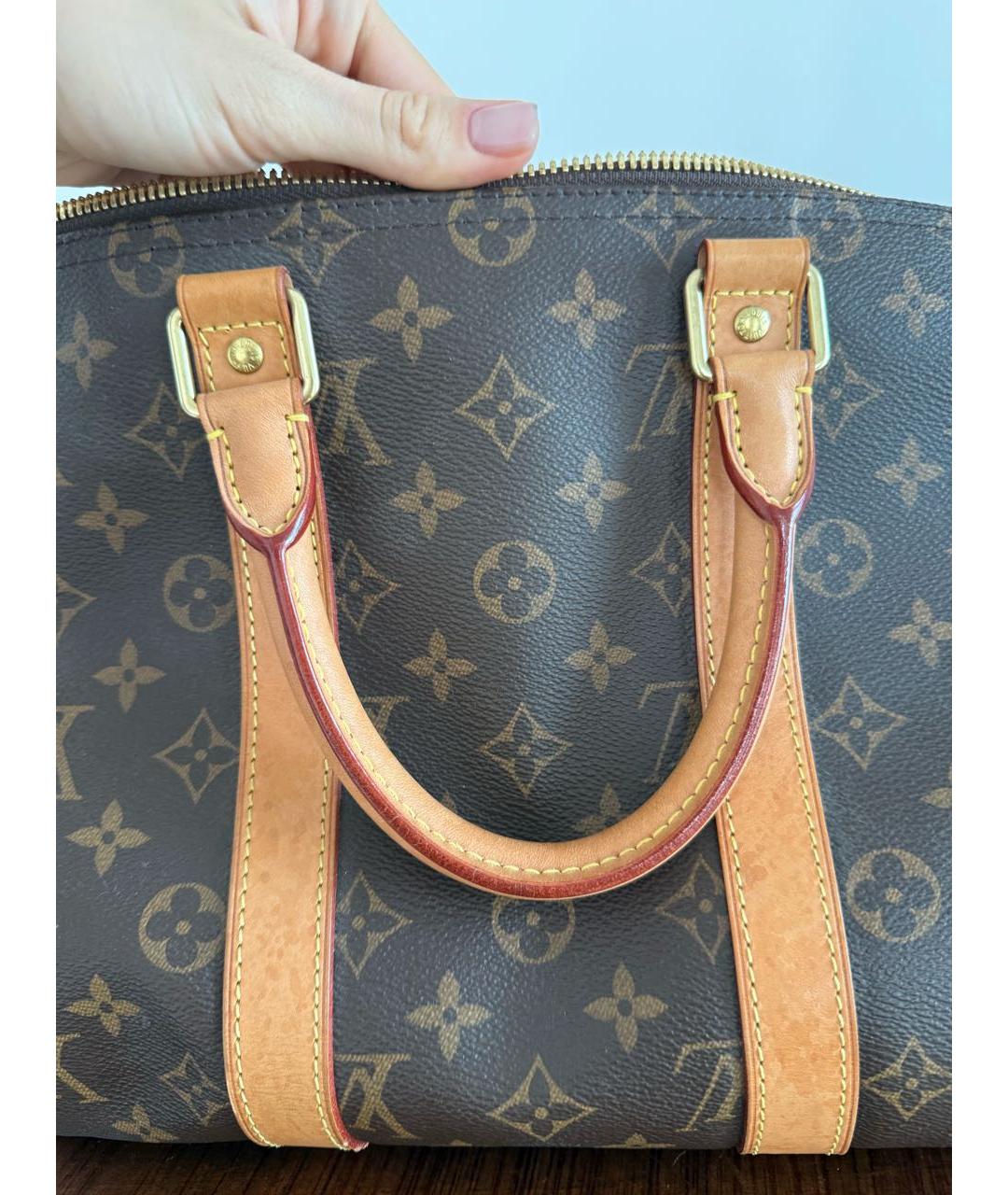 LOUIS VUITTON Коричневая дорожная/спортивная сумка, фото 8