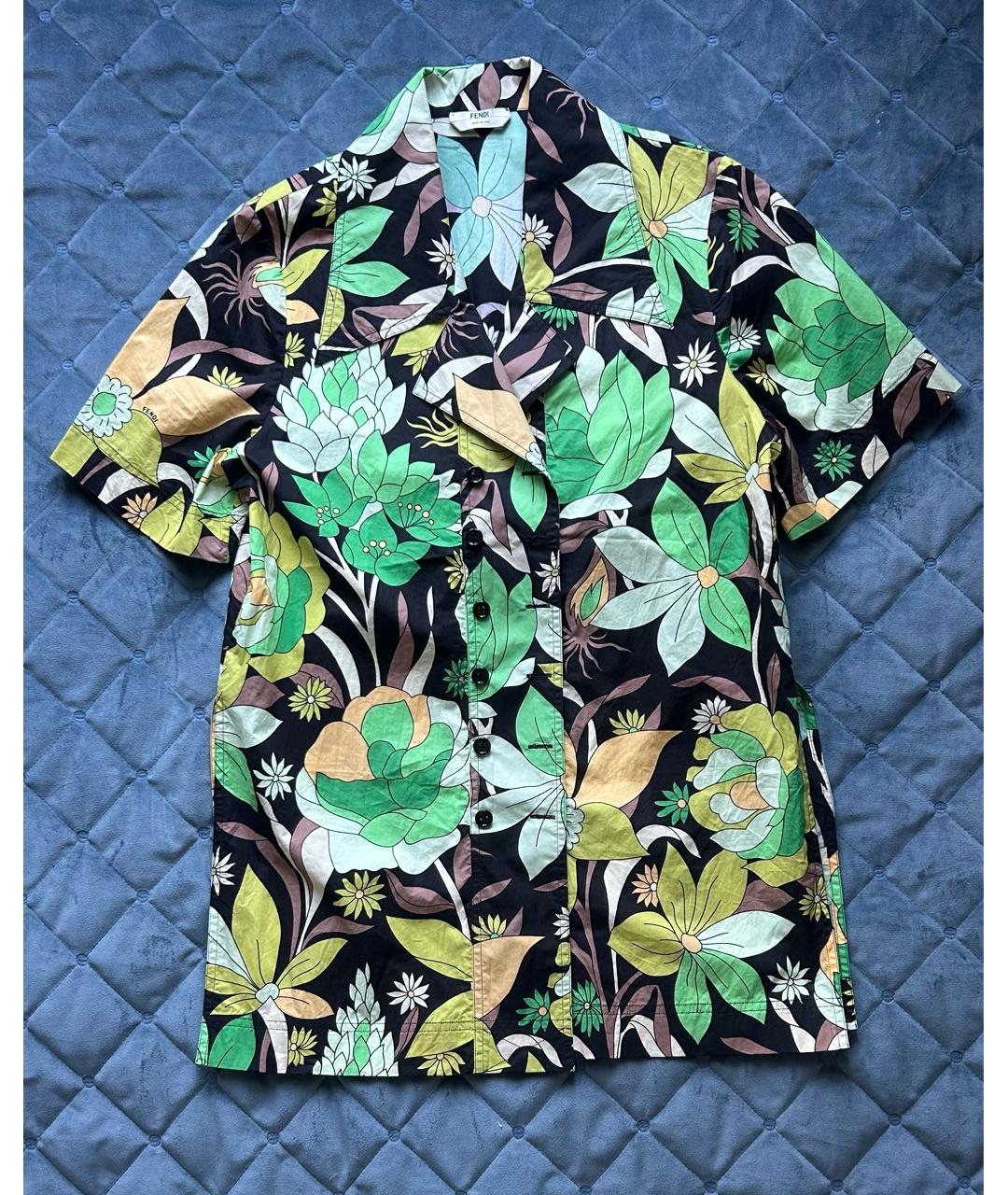 FENDI Мульти хлопковая рубашка, фото 2
