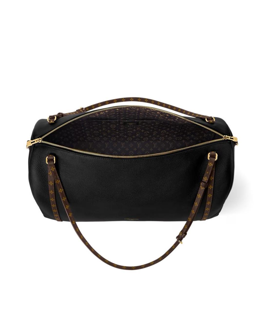 LOUIS VUITTON Черная кожаная сумка через плечо, фото 6